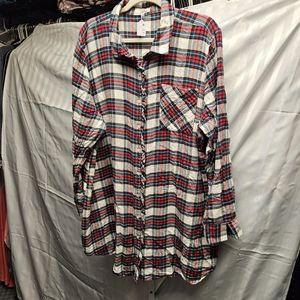 ❤️ Maurices flannel sleepshirt size 2x
